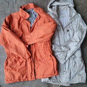2 Jackets: hooded LAUNDRY zipper Sz M & Nautica Jkt w/3 pockets Sz S